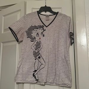 Betty Boop scrub top